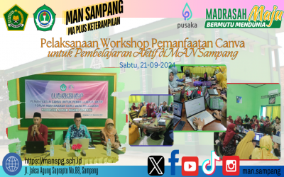 Pelaksanaan Workshop Pemanfaatan Canva untuk Pembelajaran Aktif di MAN Sampang